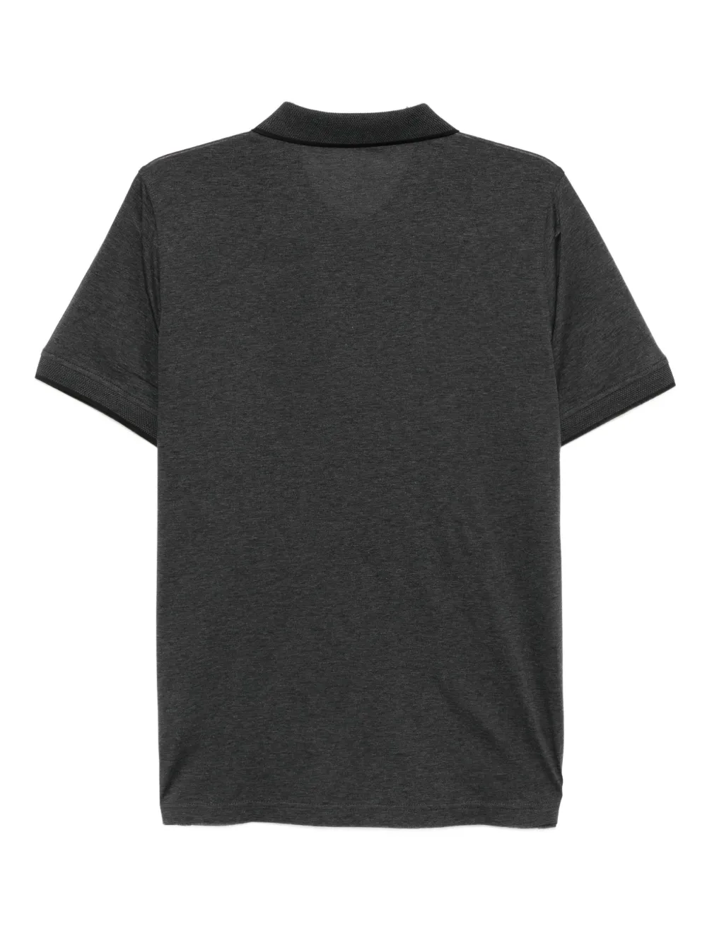 Karl Lagerfeld Poloshirt met logo-reliëf - Grijs
