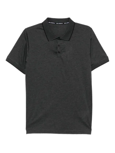 Karl Lagerfeld logo-embossed polo shirt