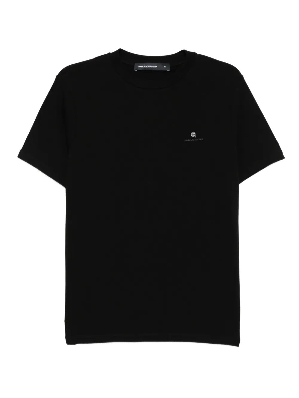Karl Lagerfeld Ikon-embossed T-shirt | Black | Image 1