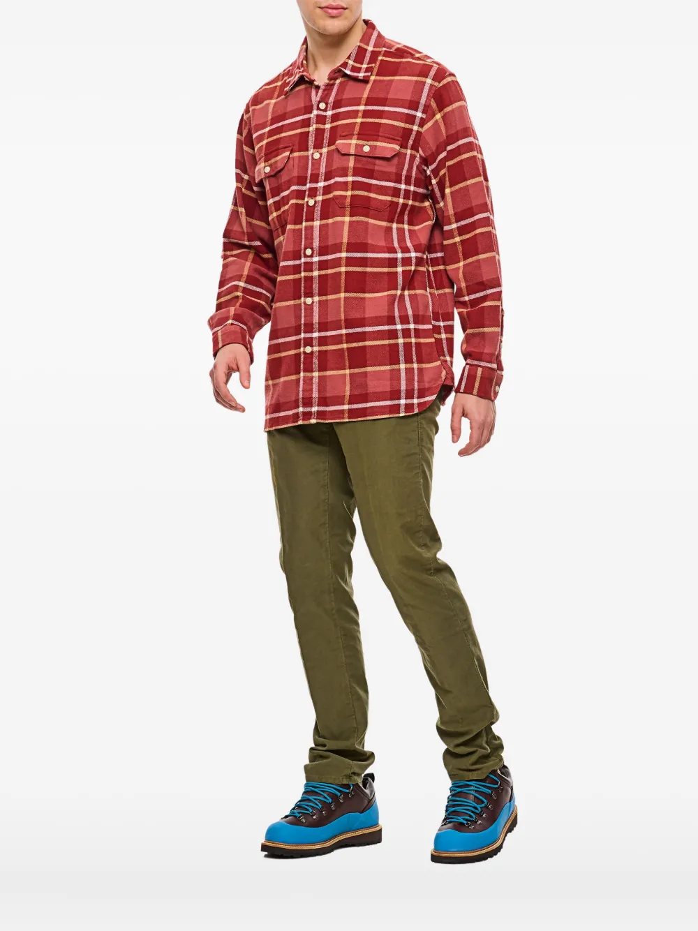 Levi's Buttoned-cuff Plaid-pattern Shirt In Multi