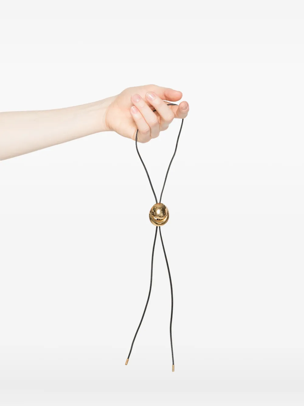 Panconesi Blow Up leather necklace - Goud