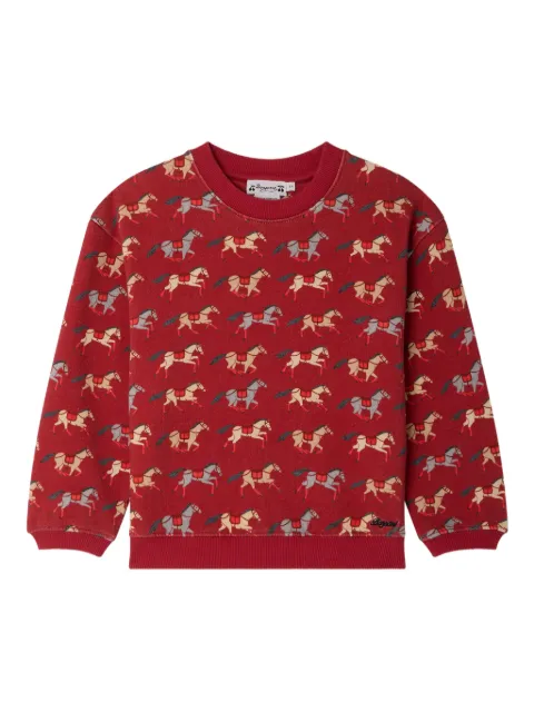Bonpoint horse-print sweatshirt