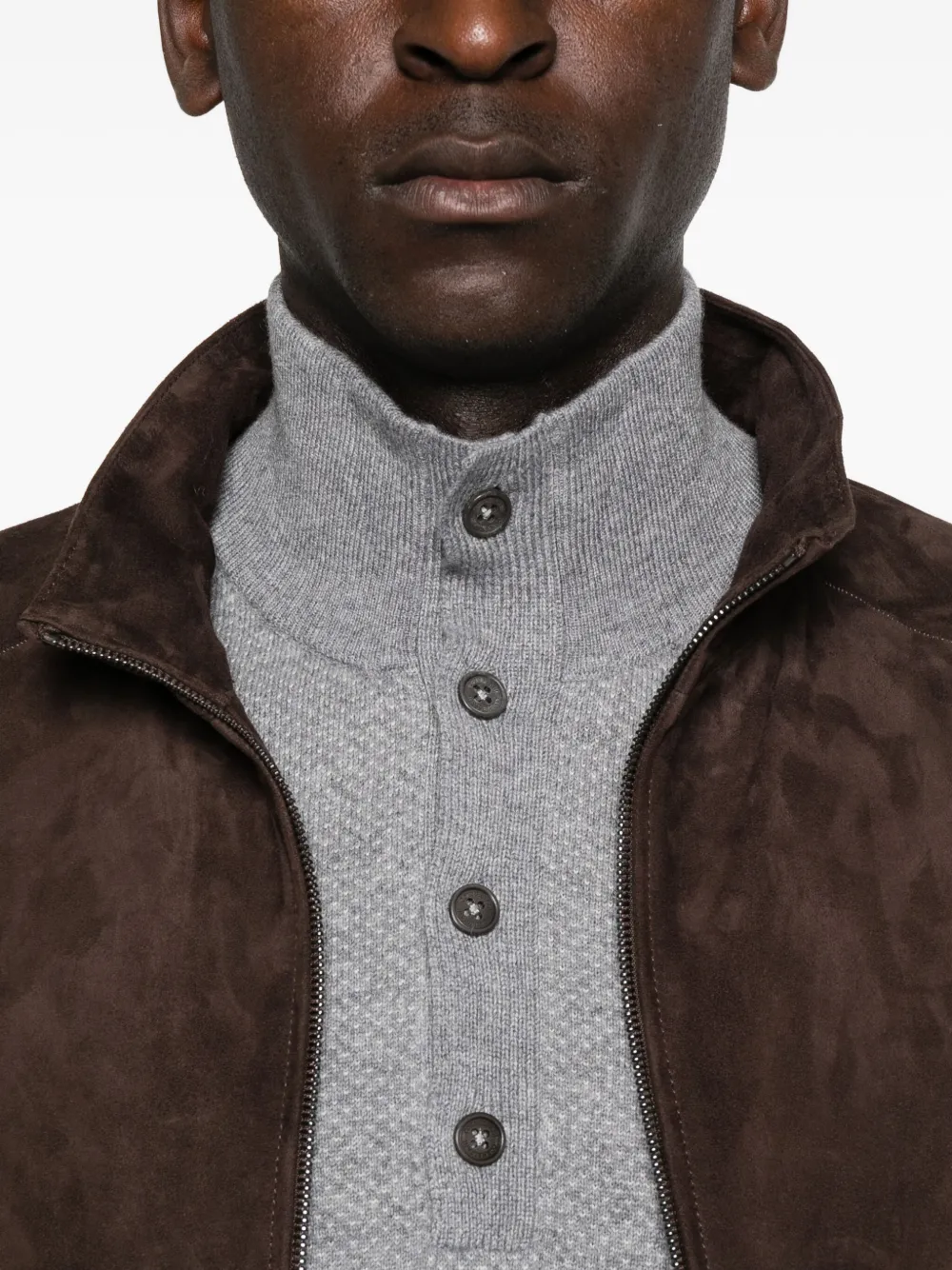 Corneliani Trui met knoopsluiting Grijs