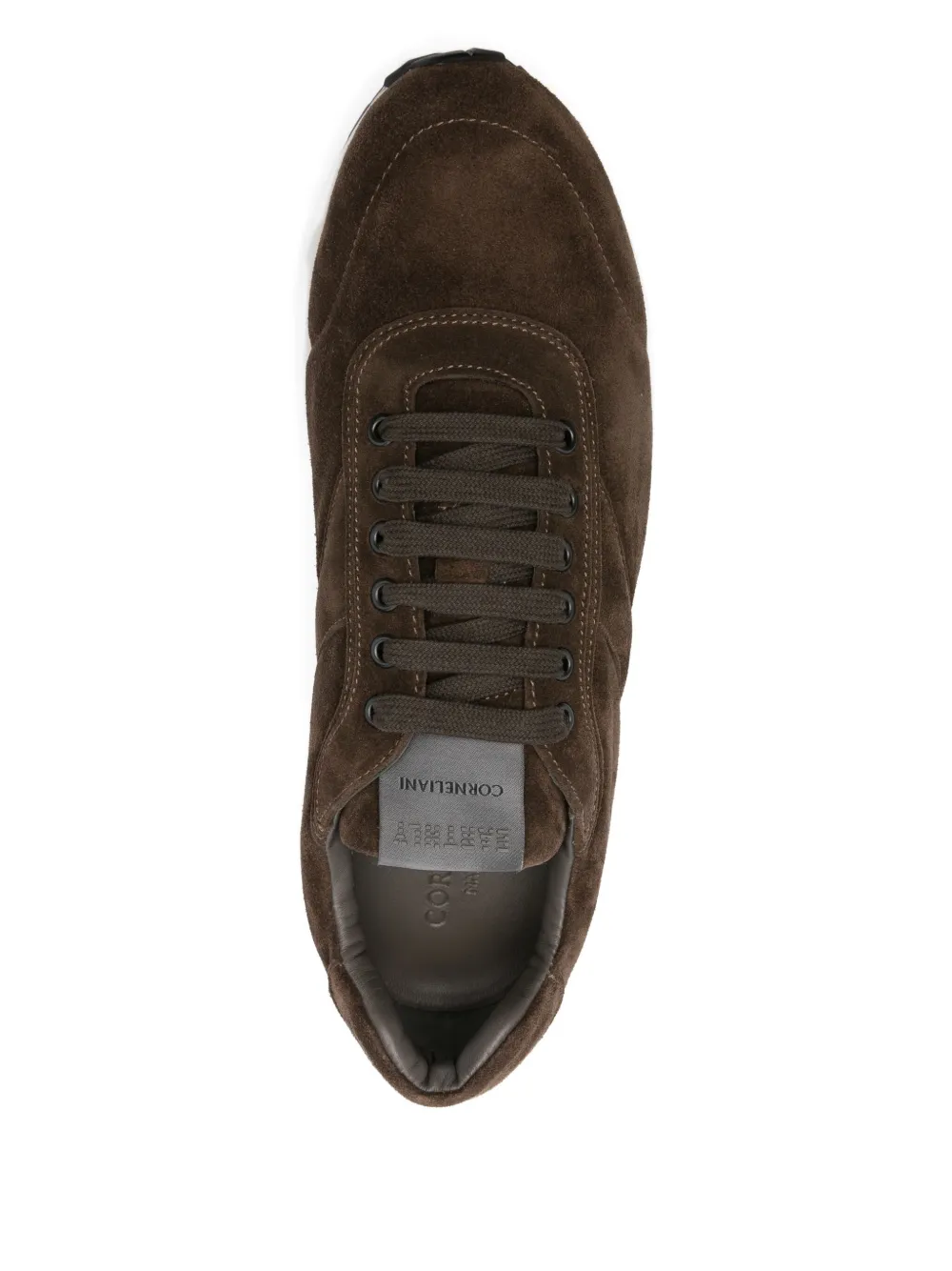 Corneliani Suède sneakers Bruin