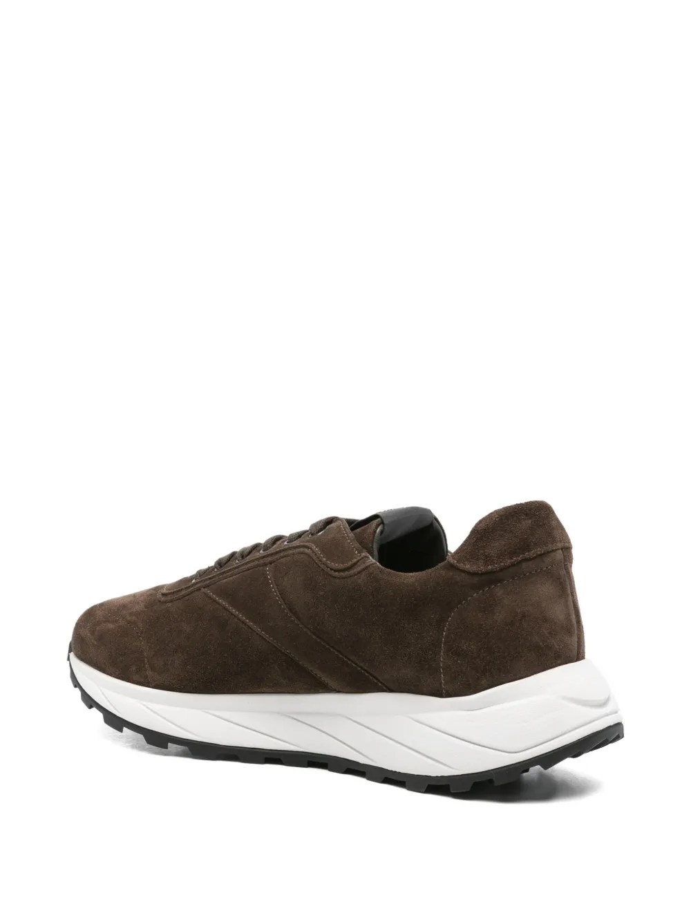 Corneliani Suède sneakers Bruin