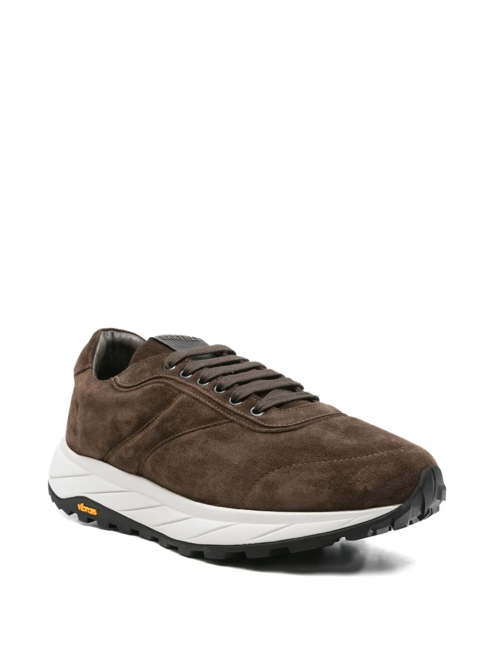 Corneliani Suède sneakers Bruin