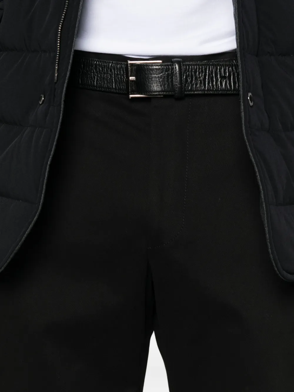 Corneliani Five-pocket Cotton Trousers In Black