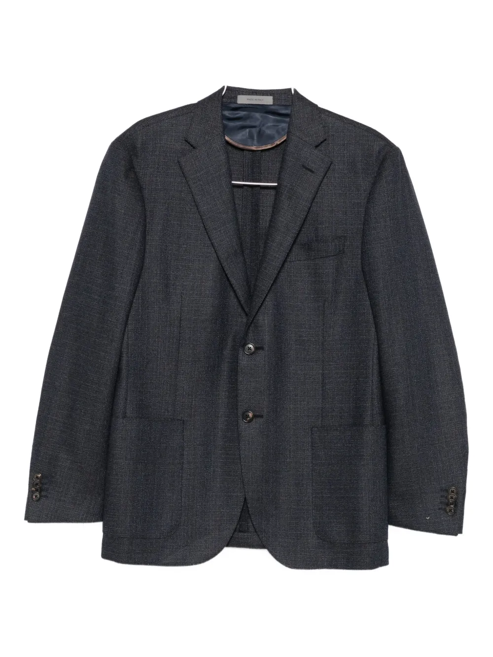 Corneliani Two-button Patch-pocket Jacket In Gray