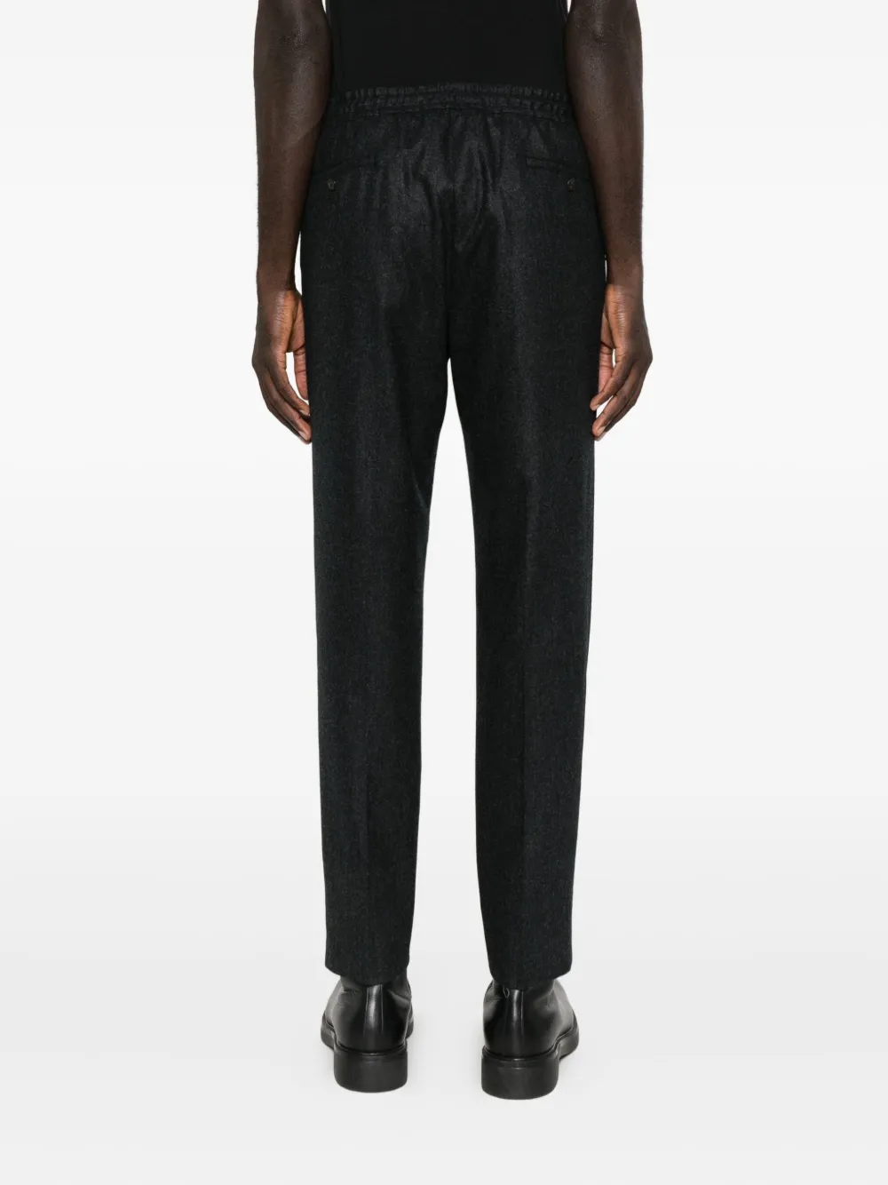 Corneliani Drawstring-waistband Trousers In Black