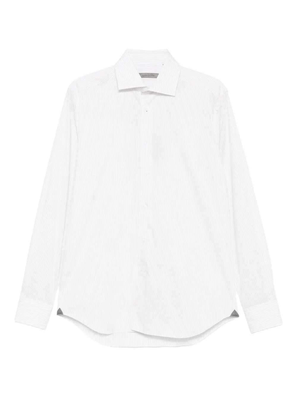 Corneliani pinstripe long-sleeved shirt | White | Image 1