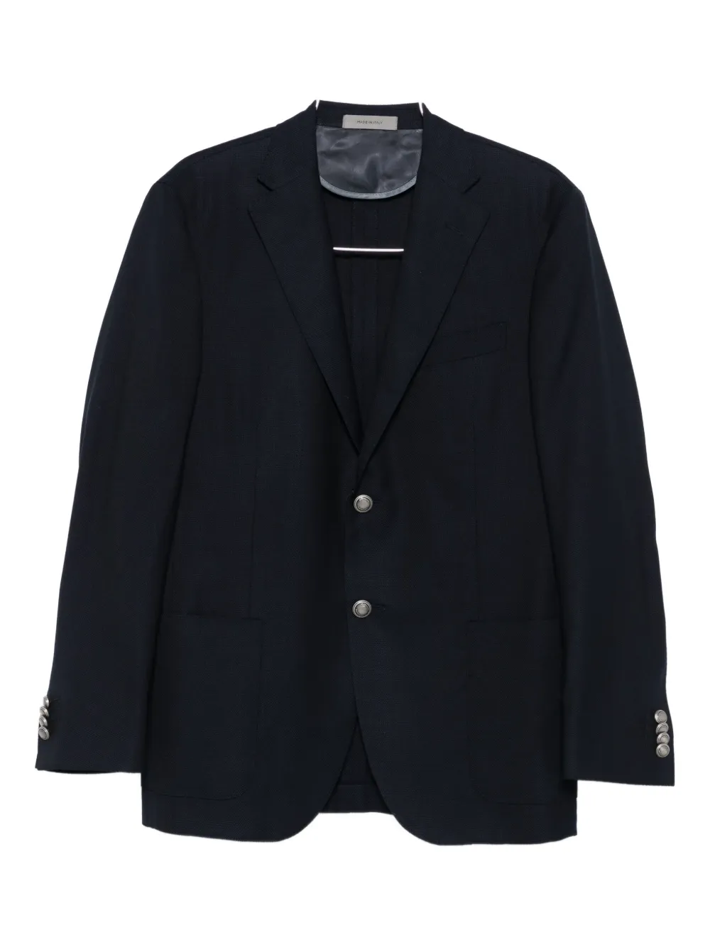 Corneliani Two-button Patch-pocket Blazer In Black