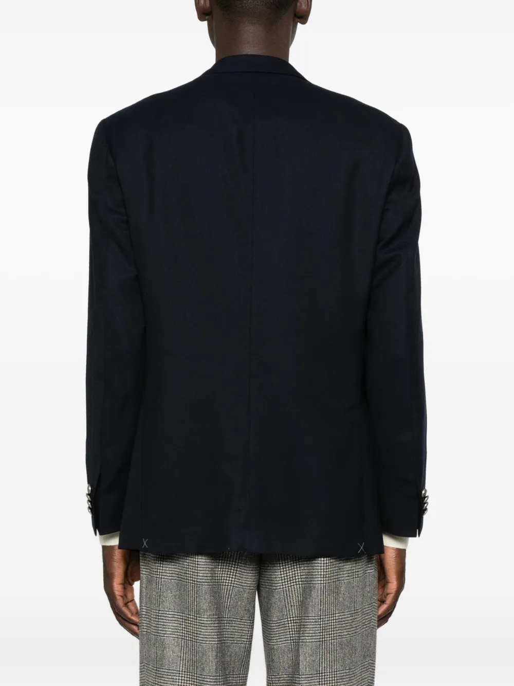 Corneliani Blazer met opgestikte zak en twee knopen Blauw