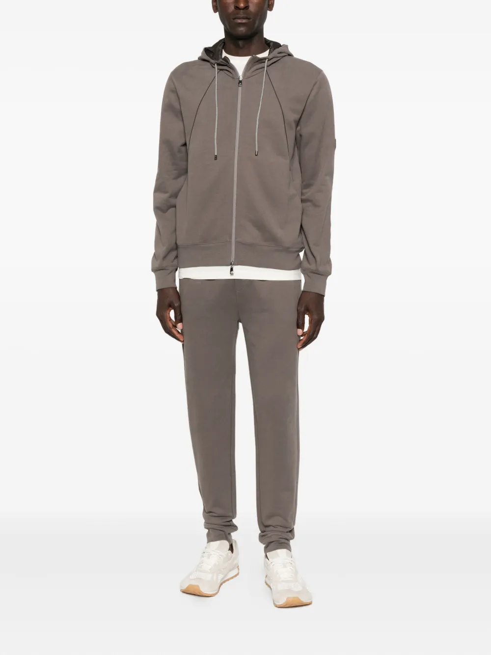 Corneliani Trainingsbroek met cuffs - Bruin