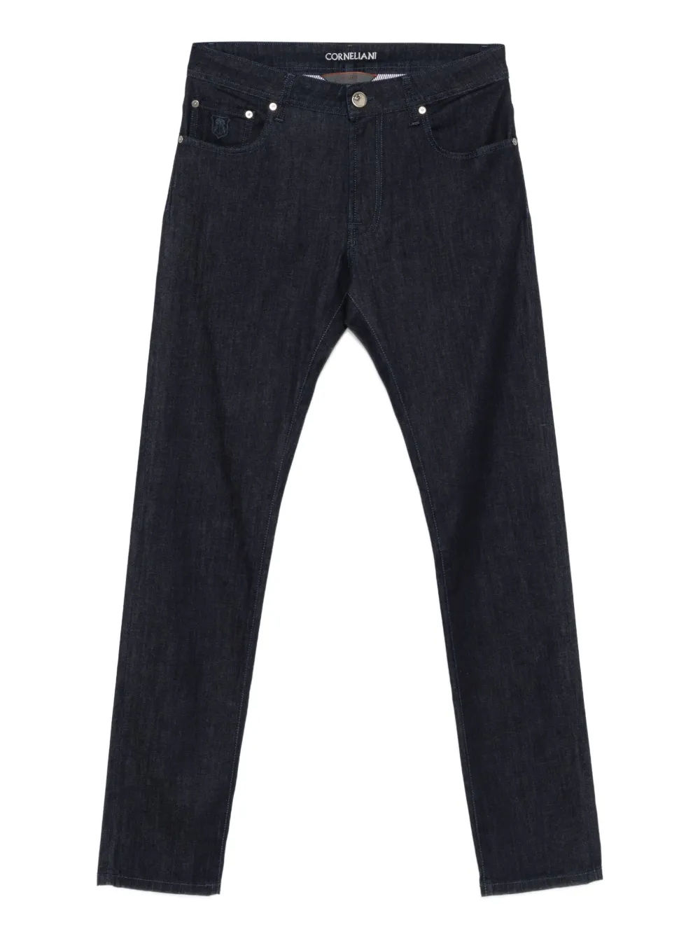 Corneliani logo-patch jeans | Blue | Image 1