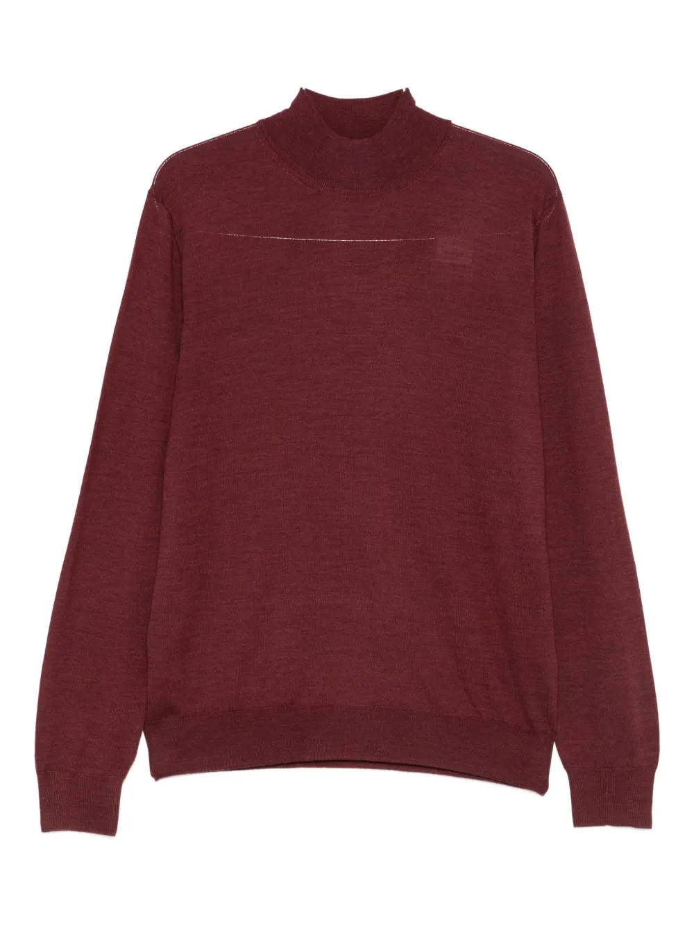 Corneliani Long-sleeve Wool Sweater In Red