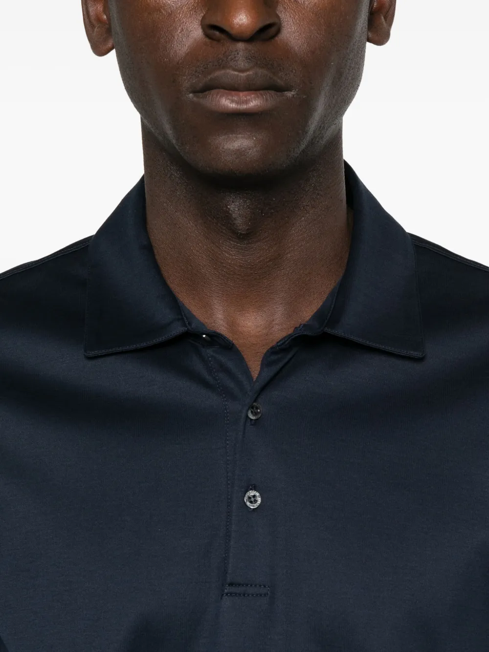 Corneliani Poloshirt met lange mouwen Zwart