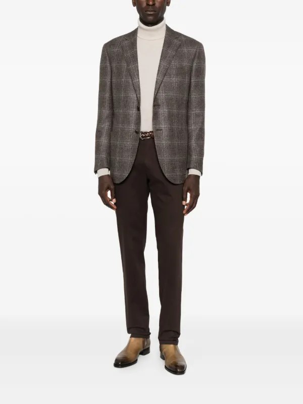 Corneliani チェック ジャケット | ブラウン | FARFETCH JP