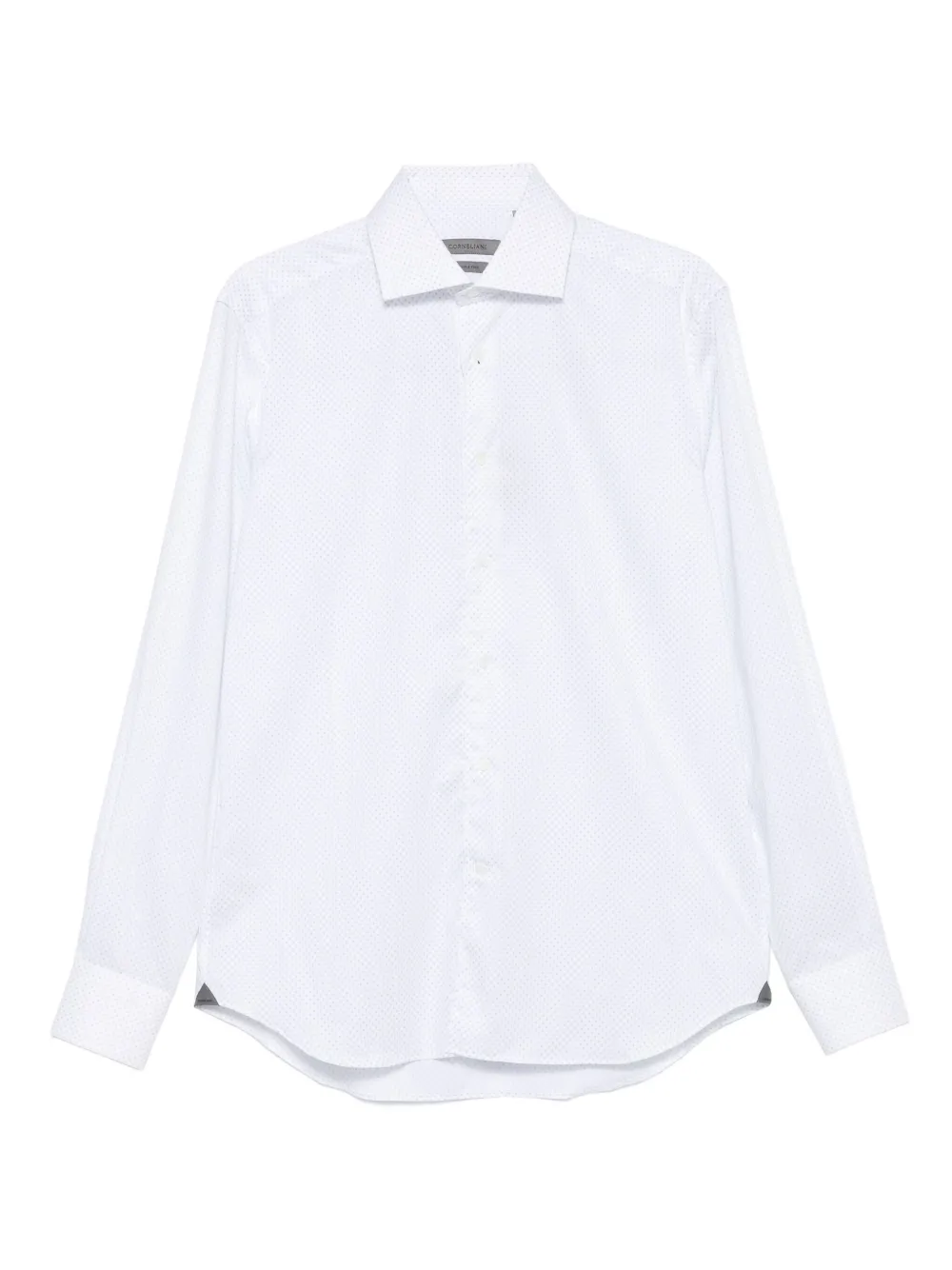 Corneliani long-sleeved dotted shirt | White | Image 1