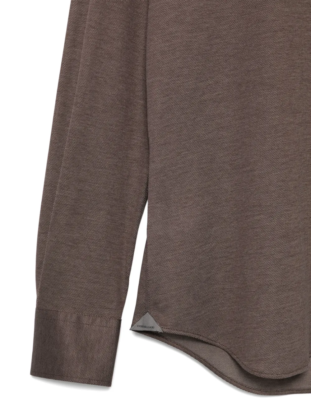 Corneliani Overhemd met textuur Bruin