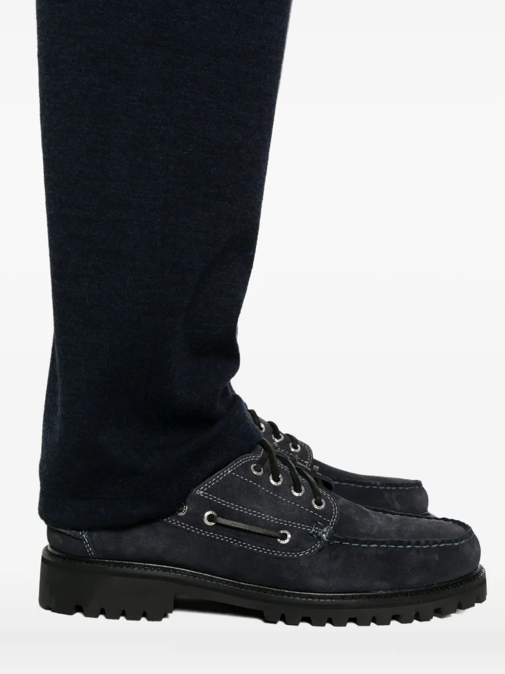 Corneliani Pocket-detail Knit Trousers In Black