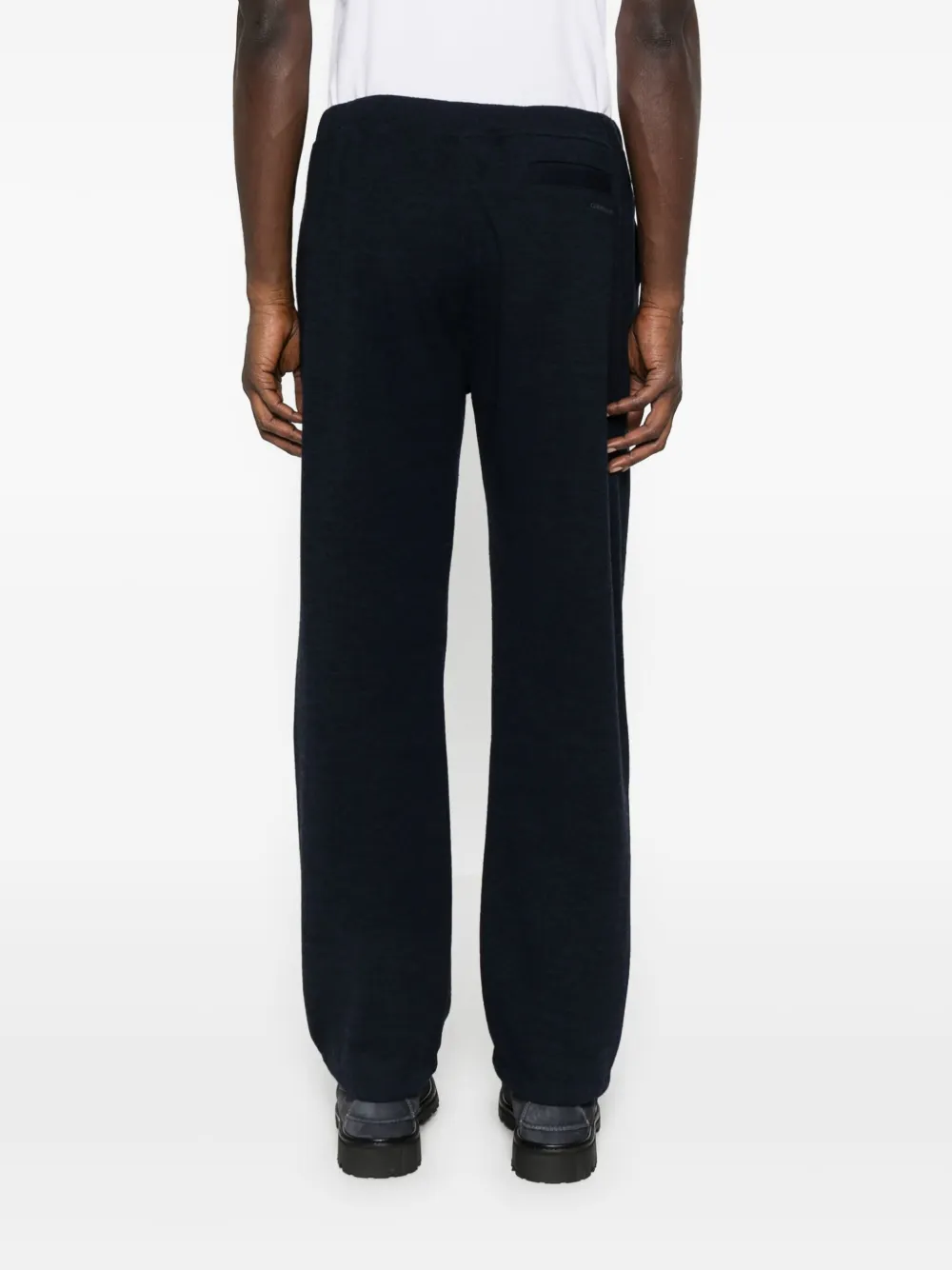 Corneliani Pocket-detail Knit Trousers In Black