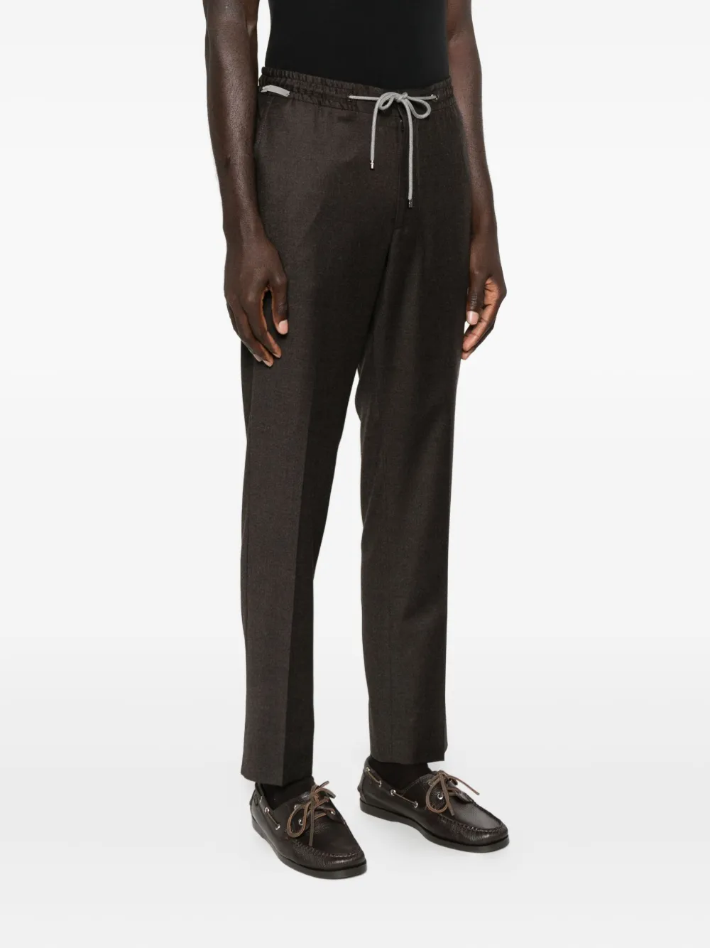 Corneliani Drawstring-waistband Trousers In Gray