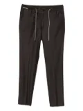 Corneliani drawstring-waistband trousers - Brown