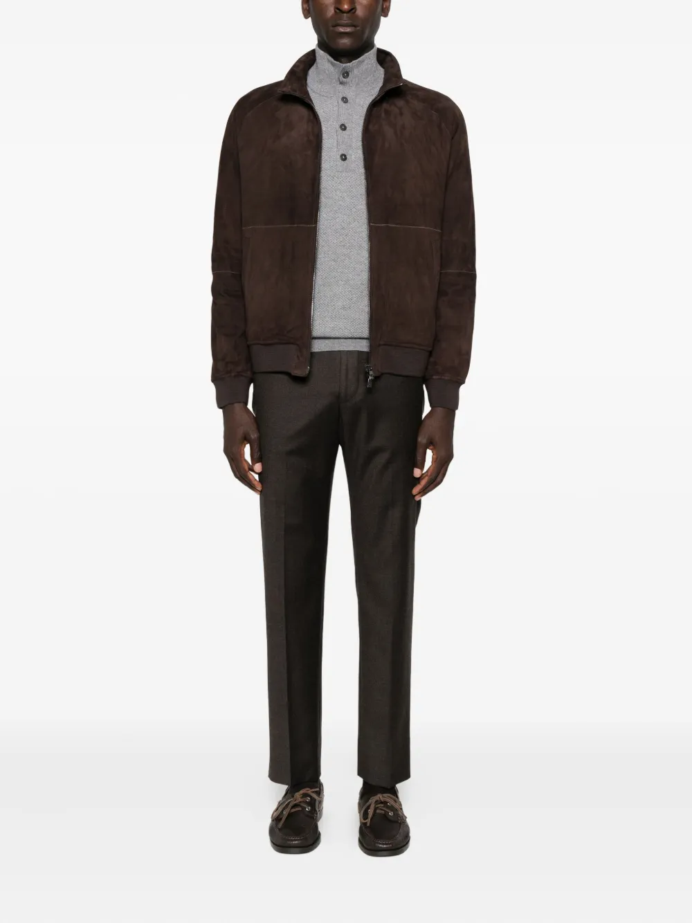 Corneliani Geruite broek - Bruin