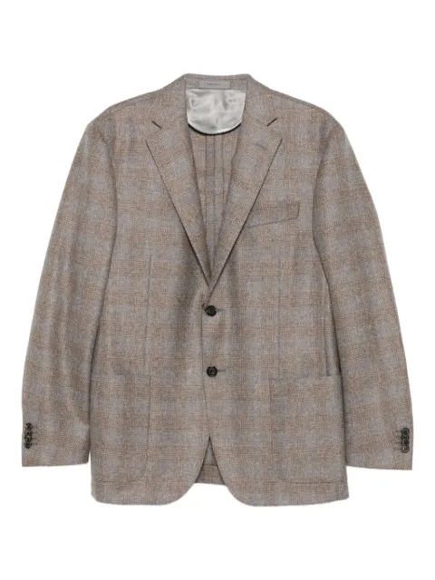 Corneliani checked two-button jacket