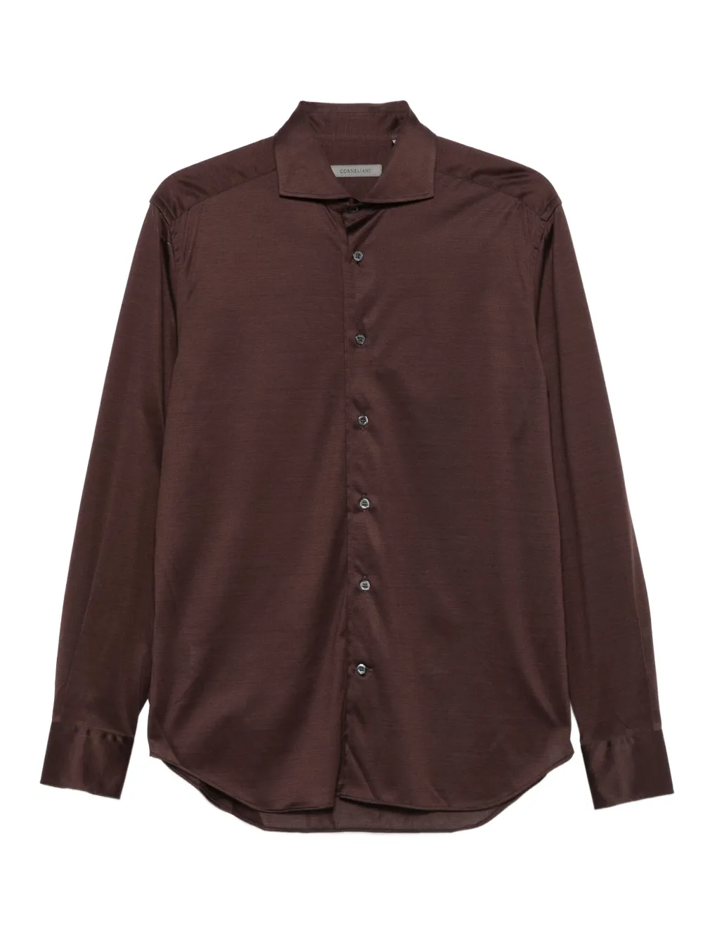 Corneliani long-sleeved button-fastening shirt | Brown | Image 1