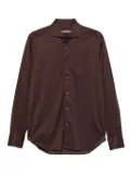 Corneliani long-sleeved button-fastening shirt - Brown
