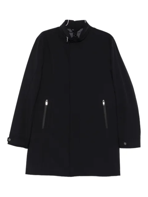 Corneliani manteau zippé à col montant