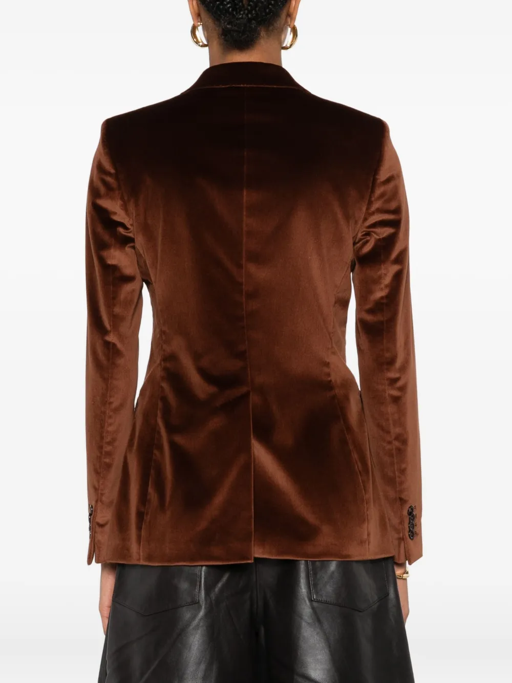 Tagliatore velvet double-breasted blazer Bruin
