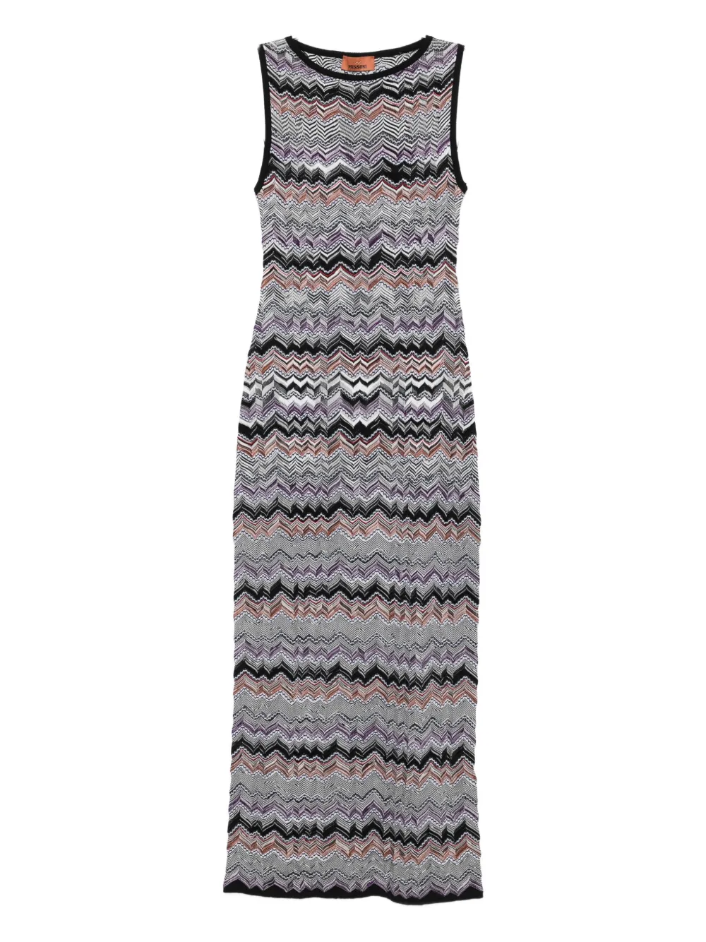 Missoni Jurk met zigzag patroon Zwart