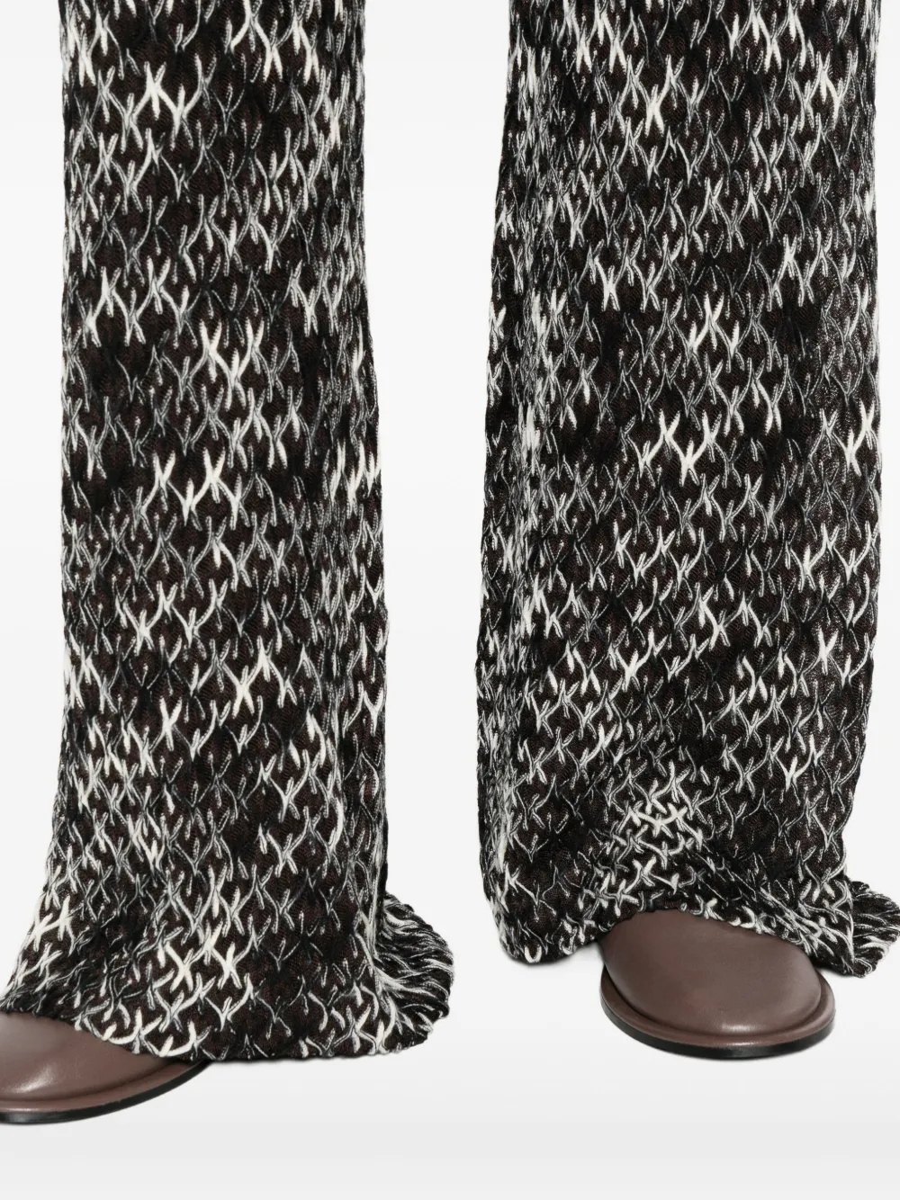 Missoni Broek met jacquard-patroon Bruin