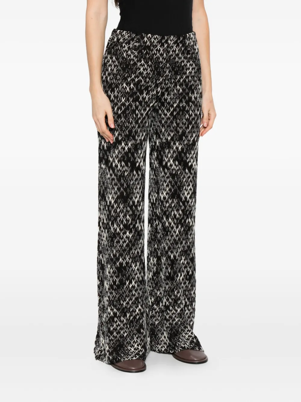 Missoni Broek met jacquard-patroon Bruin