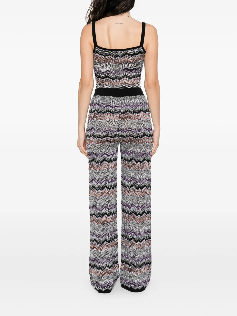 Missoni Broek met zigzag-patroon Zwart