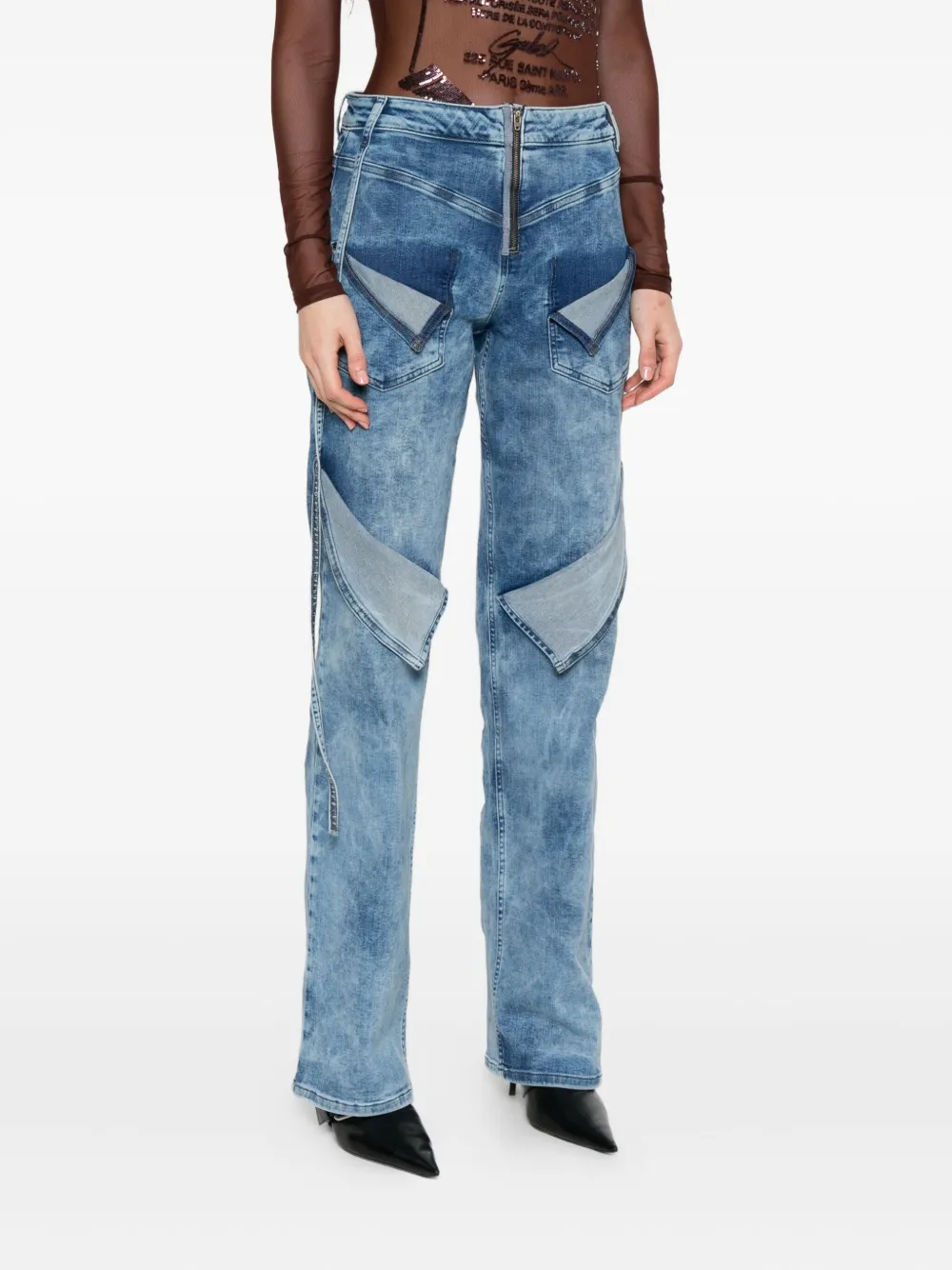 Ottolinger Jeans met rits Blauw