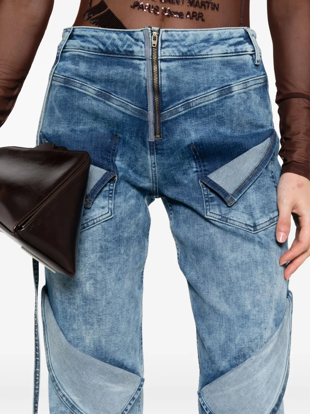Ottolinger Jeans met rits Blauw