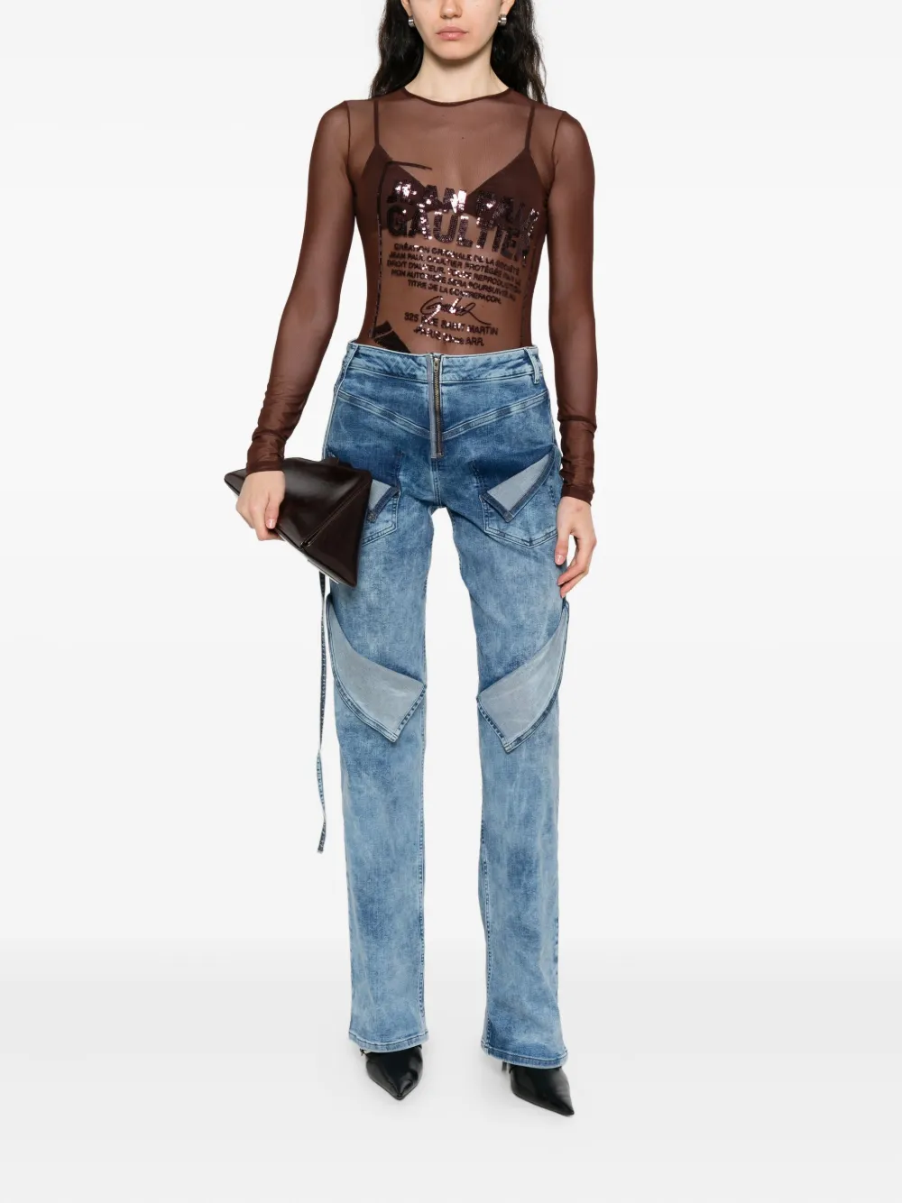 Ottolinger Jeans met rits - Blauw