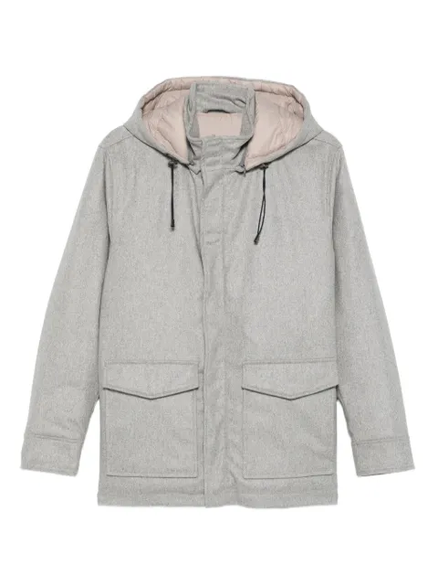 Barba padded drawstring-hood jacket