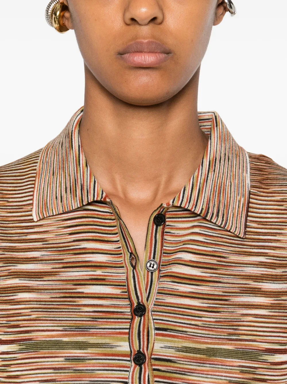 Missoni Gestreept poloshirt Groen