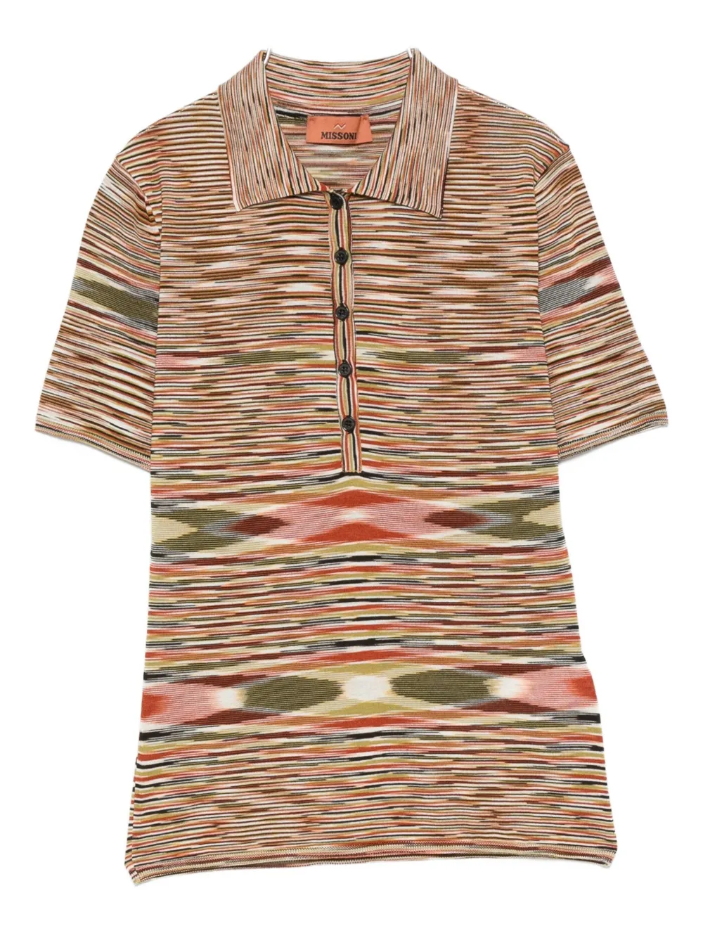 Missoni striped polo shirt - Verde