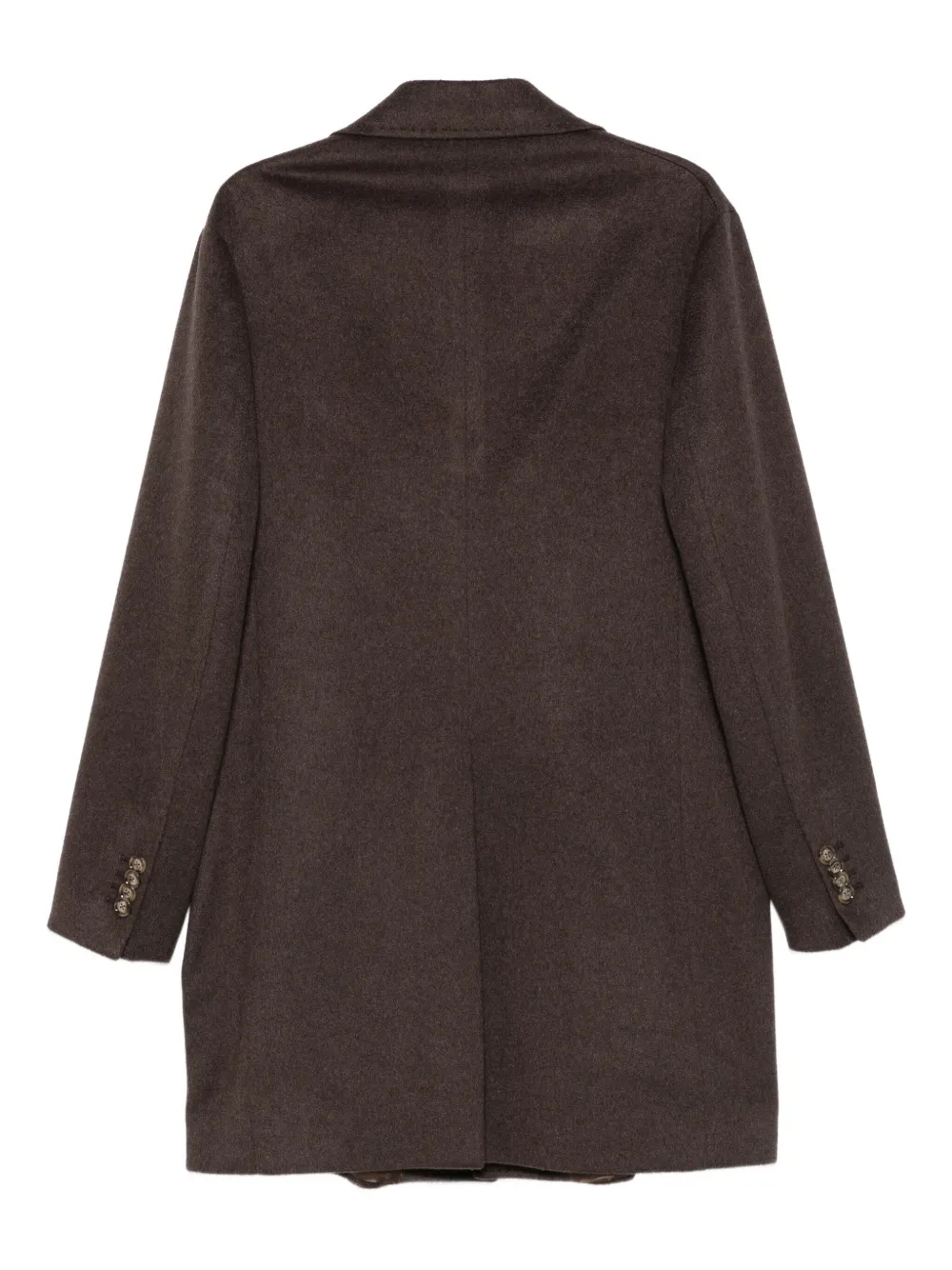 Barba button-fastening coat Bruin