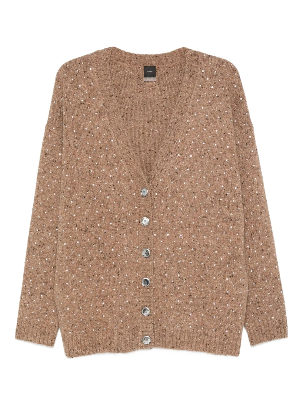 PINKO Vest verfraaid met stras Beige
