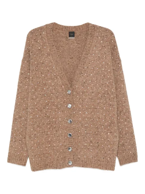 PINKO rhinestone-embellished cardigan