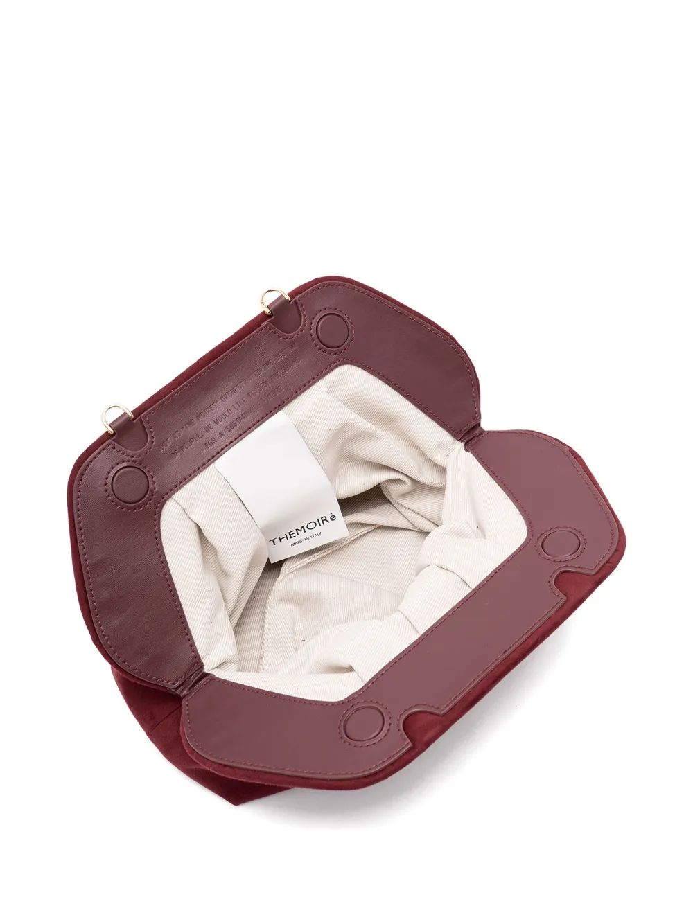 Themoirè Geplooide clutch Rood