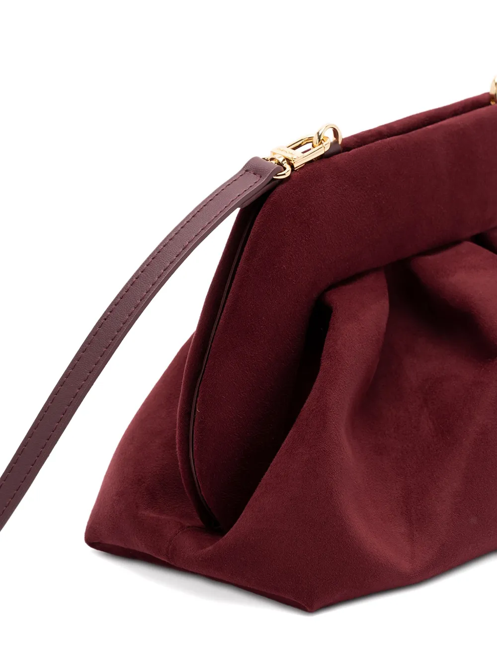 Themoirè Geplooide clutch Rood