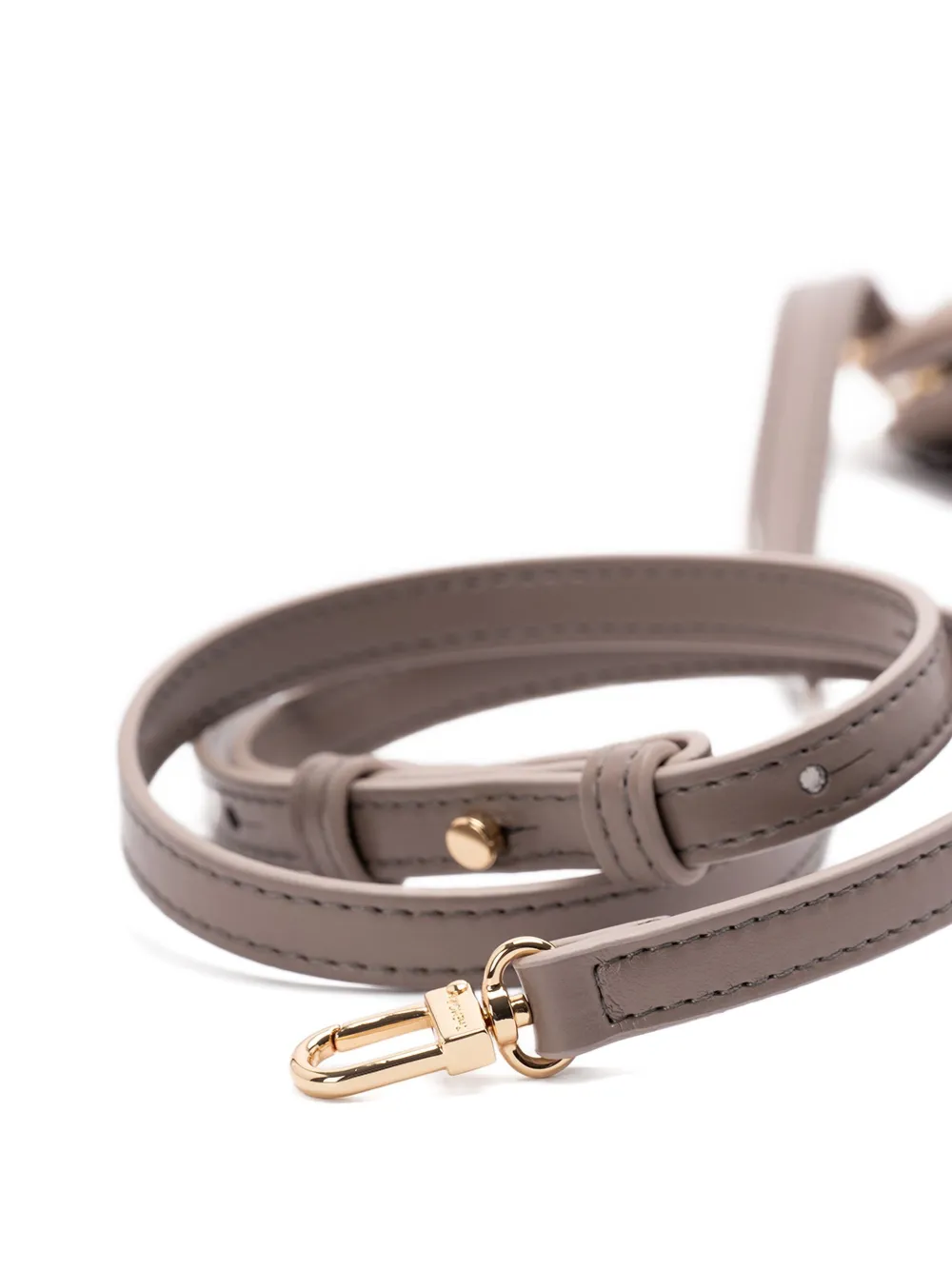 Themoirè Geplooide clutch Bruin