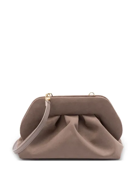 Themoirè pleated clutch bag